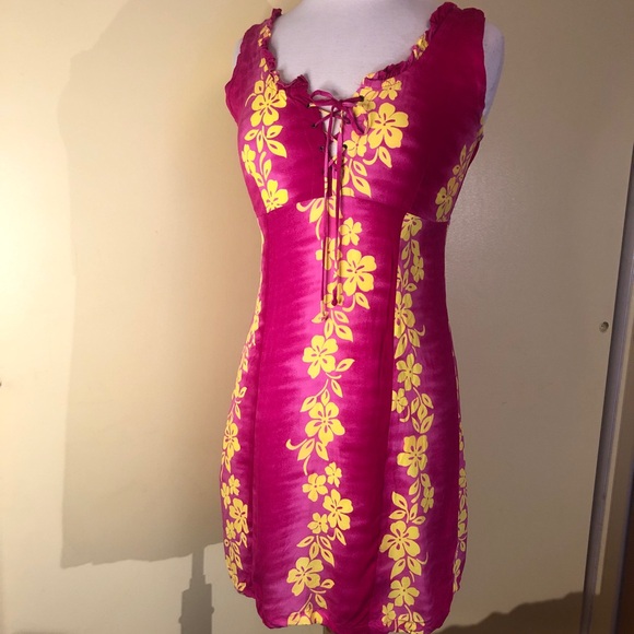 royal creations Dresses & Skirts - Royal Creations Floral Pink and Yellow dress
